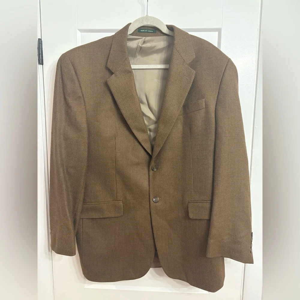 Lauren Ralph‎ Lauren 100% Lambswool Houndstooth Blazer Sport Coat